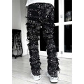 High Street Distressed Flared Denim Jeans